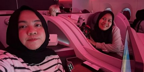 Potret Lala & Sus Rini Naik Pesawat Kelas Bisnis Bareng Nagita Slavina ke Italia, Nikmati Fasilitas Mewah ala Sultan