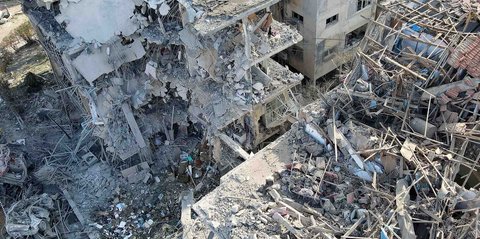 Porak-Poranda bak di Gaza, Potret Kota Rishon Lezion Israel Luluh Lantak Usai Kena Rudal Iran