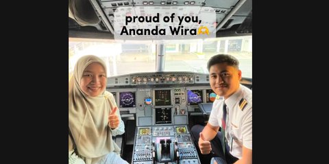 Ibu Guru ini Syok tapi Bahagia, Naik Pesawat Ternyata Sang Pilot Muridnya