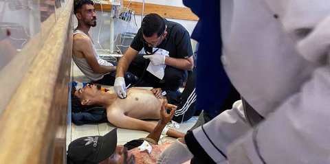 FOTO: Kekejian Israel, Sedikitnya 63 Warga Gaza tewas Ditembak Saat Menunggu Truk Bahan Makanan