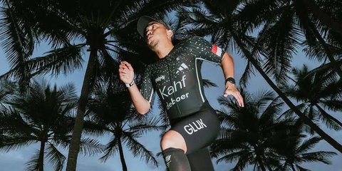 8 Potret Ditto Suami Ayudya Bing Slamet Sukses Taklukkan Triathlon di Australia, Makin Bahagia Disambut Istri dan Anak