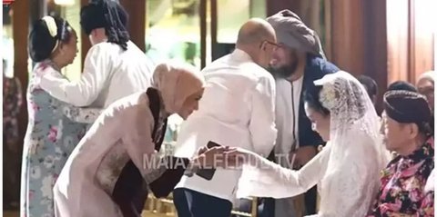 Tak Hanya di Acara Siraman, Potret Mulan Jameela Kembali Ajak Maia Estianty Salaman Usai Akad Nikah Al Ghazali