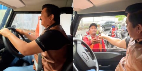 Momen 'Pak Ogah' Dapat Rezeki Nomplok dari Mantan Panglima TNI, Langsung Nunduk Terima Kasih