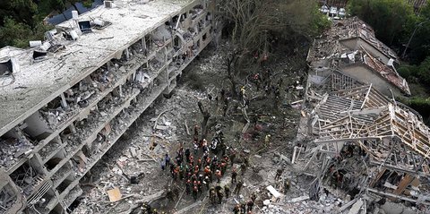 FOTO: Paska Serangan AS, Gelombang Serangan Rudal Iran Menghantam Kota-Kota di Israel