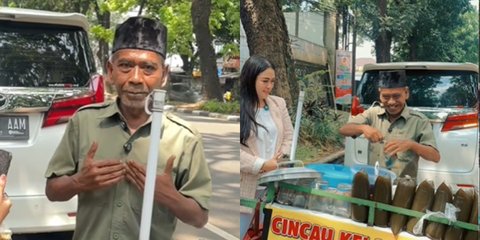 Keren, Pria Paruh Baya Jualan Es Cincau Jago 4 Bahasa Asing, Ternyata Ngefans Dengan Bung Karno
