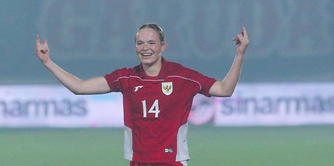 FOTO: Gol Tunggal Isa Warps Antar Kemenangan Timnas Putri Indonesia atas Kirgistan di Kualifikasi Piala Asia 2026