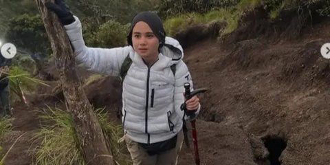 Tissa Biani Merasa Sedih saat Mendaki Gunung Merbabu Tanpa Kehadiran Dul Jaelani