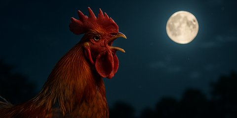 Ini Penyebab Ayam Berkokok Malam Hari, Benarkah Ada Hantu?