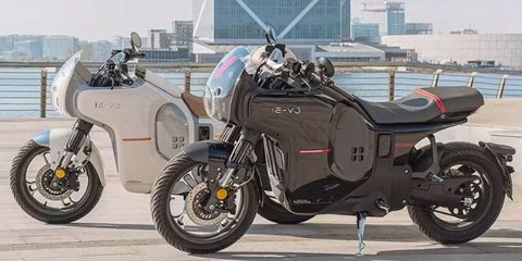Penampakan Wuyang Honda E-VO, Klasik Cafe Racer Berteknologi Canggih
