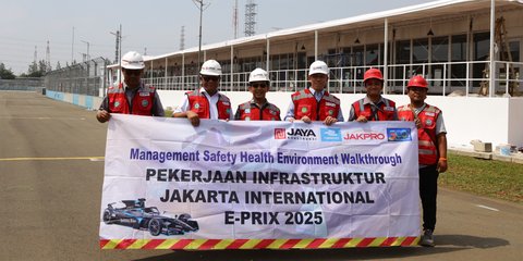 Jakpro dan Formula E Operations Lakukan Management Walkthrough di Jakarta International E-Prix Circuit