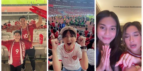Deretan Artis Indonesia Saksikan Timnas Indonesia vs China di GBK, Azizah Salsha Hingga Jennifer Coppen