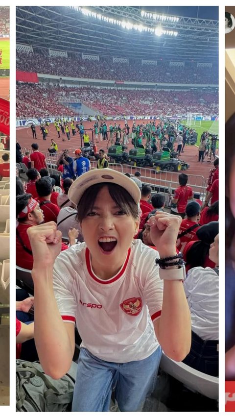 Deretan Artis Indonesia Saksikan Timnas Indonesia vs China di GBK, Azizah Salsha Hingga Jennifer Coppen