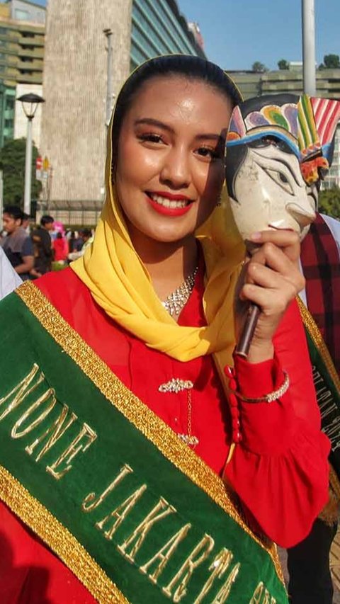 FOTO:  Lenggang  Jakarta  Abang None 2025 di CFD