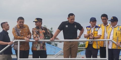 AHY Tinjau Proyek IPAL Losari Warisan Jokowi yang Habiskan Dana Rp1,2 Triliun