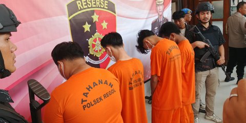 Tak Lagi Garang, Begini Tampang Ciut 4 Pesilat yang Keroyok Warga Bandung