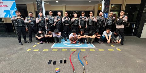 Aksi Kejar-kejaran Polisi di Jakpus Tangkap Gerombolan Pemuda Bawa Celurit