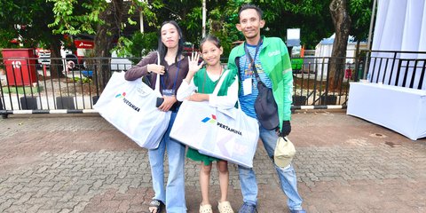 Bantuan Perlengkapan Sekolah untuk Anak Ojek, Pertamina Berdayakan Produk Lokal