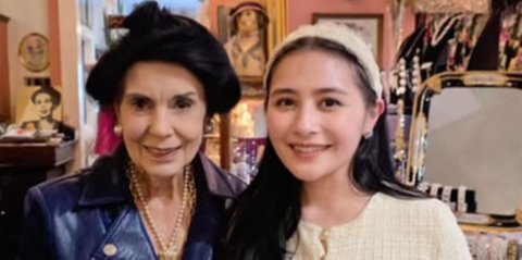 Potret Bahagia Prilly Latuconsina Bertemu & Distyling Langsung oleh Pemilik Butik Legendaris di New Orleans