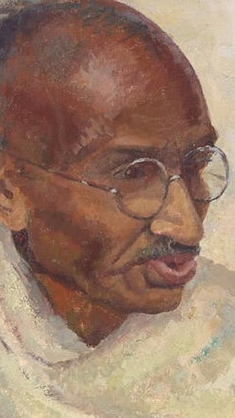Pecahkan Rekor, Lukisan Langka Mahatma Gandhi Terjual Rp3,3 Miliar di London