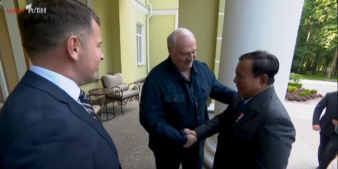 VIDEO: Reaksi Prabowo Terkejut Fakta Jadi Pemimpin Kedua Setelah Putin di Rumah Presiden Belarus