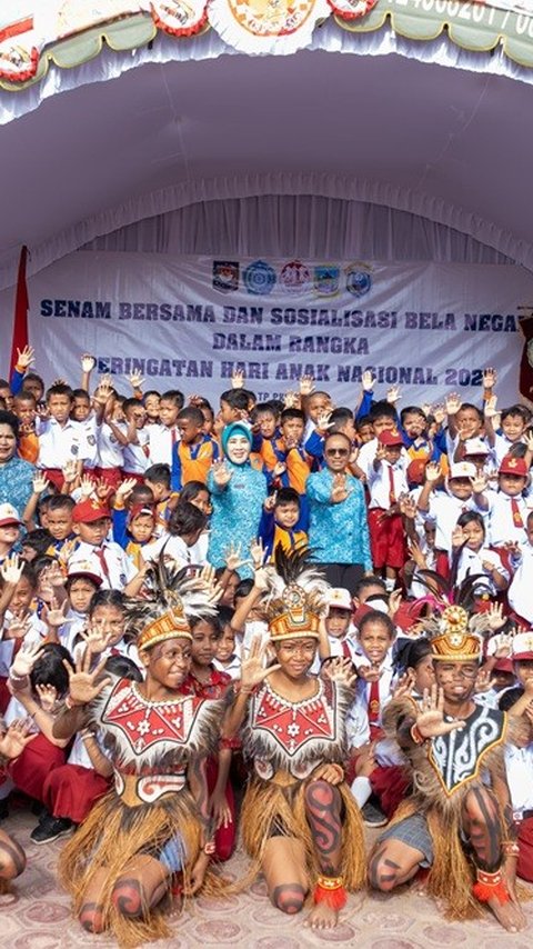 Hari Anak Nasional, Ketum TP PKK Tekankan Pentingnya Perkuat Pendidikan Anak Sambut Indonesia Emas 2045