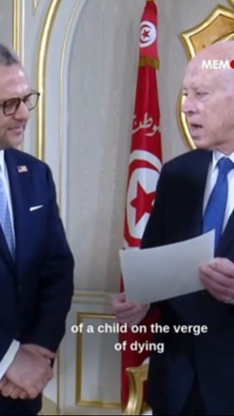 Bukan Bahas Tarif Dagang, Presiden Tunisia Tunjukkan Foto Anak-Anak Gaza Kelaparan ke Penasihat Presiden AS Trump