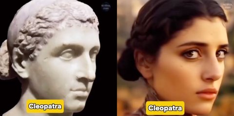 Begini Wajah Cleopatra Hingga Firaun Direkayasa AI, Penampakannya Bikin Takjub