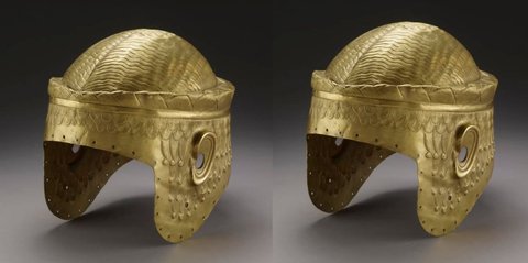 Helm Berbentuk Unik Paling Mahal di Dunia, Dibuat dari Emas 15 Karat