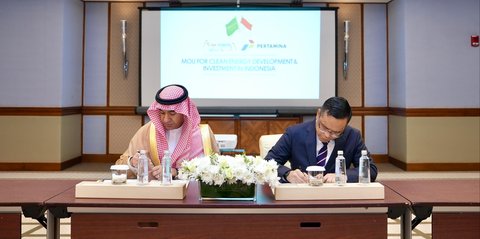 Kembangkan Teknologi Energi Bersih Skala Global, Pertamina Gandeng ACWA Power Arab Saudi
