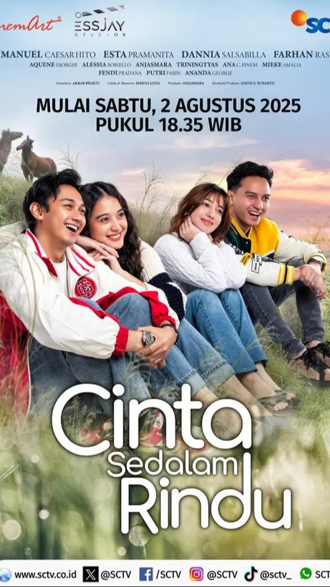 Jelang Rayakan HUT Ke-35, SCTV Akan Siapkan Sinetron Cinta Sedalam Rindu & Cinta di Bawah Tangan, Ada Harris Vriza Hingga Caesar Hito