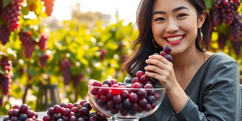 Buah Anggur Merah Kaya Manfaat Untuk Kesehatan, Salah Satunya Bisa Turunkan Berat Badan