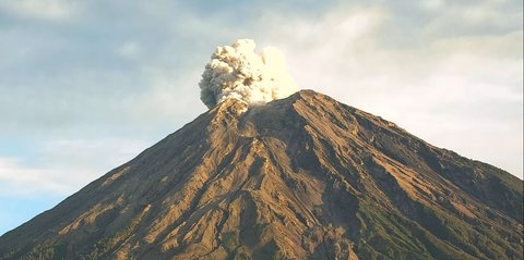 Gunung Semeru Meletus Lagi Pagi Ini, Semburan Kolom Abu Capai 600 Meter
