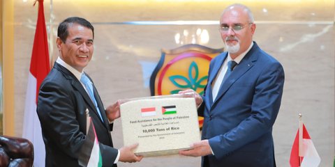Indonesia Kirim 10.000 Ton Beras untuk Palestina