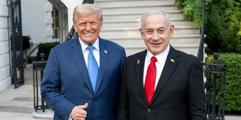 VIDEO: Reaksi PM Israel Netanyahu Depan Presiden AS Trump, 'Melunak' Soal Palestina Merdeka