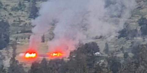 Satgas Ops Damai Cartenz Kejar Pelaku Pembakaran Rumah Bupati dan Kantor Distrik di Puncak