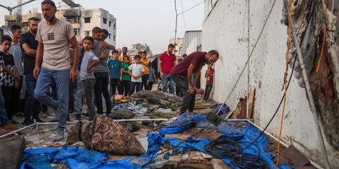 FOTO: Biadab! Serangan Drone Israel Hancurkan Tenda Liputan, Lima Jurnalis Tewas di Gaza
