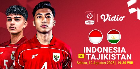 Siaran Langsung Piala Kemerdekaan 2025: Indonesia U-17 vs Tajikistan U-17 Hanya di Vidio
