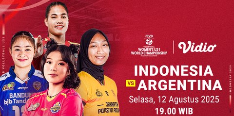 Live Streaming  FIVB Women’s World Championship Indonesia U-21 vs Argentina U-21: Eksklusif di Vidio