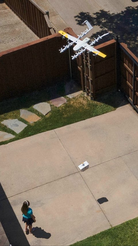 FOTO: Drone Antar Paket di AS, Secangkir Kopi Panas Tiba Sebelum Dingin