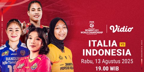 Siaran Langsung FIVB U-21 Women’s World Championship Indonesia vs Italia: Eksklusif di Vidio