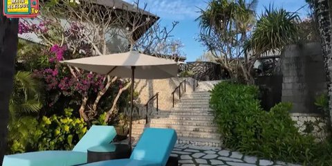 Mewah, Potret Taman Belakang dan Kolam Renang Villa Maia Estianty di Bali dengan Sentuhan Tropis