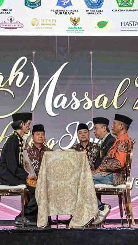 FOTO: 285 Pasangan Ikuti Isbat Nikah Massal di Surabaya