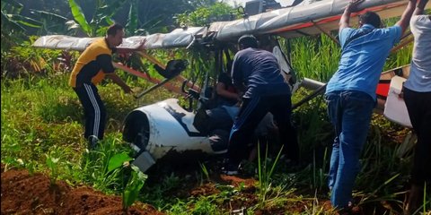 Pesawat Latih Jatuh di Ciampea Bogor