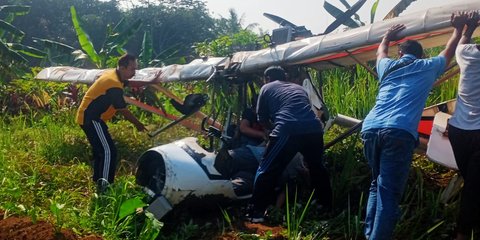 Pesawat Latih Jatuh di Ciampea Bogor Terbang dari Lanud Atang Sendjaja, TNI AU Investigasi