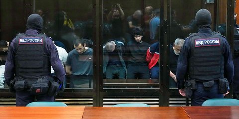 FOTO: Wajah-Wajah Terdakwa Serangan Paling Mematikan  Yang Menewaskan 149 Orang di Rusia