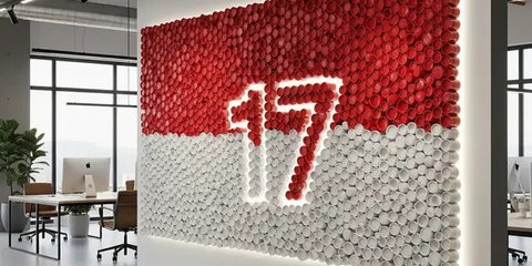 Semangat Perayaan Kemerdekaan, Ini 9 Inspirasi Dekorasi Dinding untuk 17 Agustus dengan Kreativitas Merah Putih