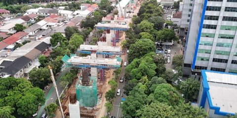 Progres LRT Jakarta Fase 1B Velodrome-Manggarai 61,79 Persen, Jakpro Beberkan Perkembangannya