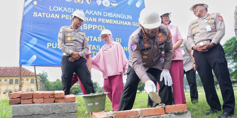 Dukung MBG, Korlantas Polri Laksanakan Ground Breaking SPPG di Tangerang