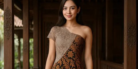 7 Koleksi Dress Batik Kombinasi Brokat Belah Samping Elegan, Terbaru dan Paling Stylish 2025
