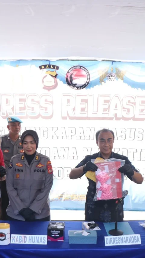 Detik-Detik Kurir Narkoba Dibuntuti Polisi di Bali, Bawa Ekstasi Rp1,28 Miliar buat Diedarkan di Tempat Dugem